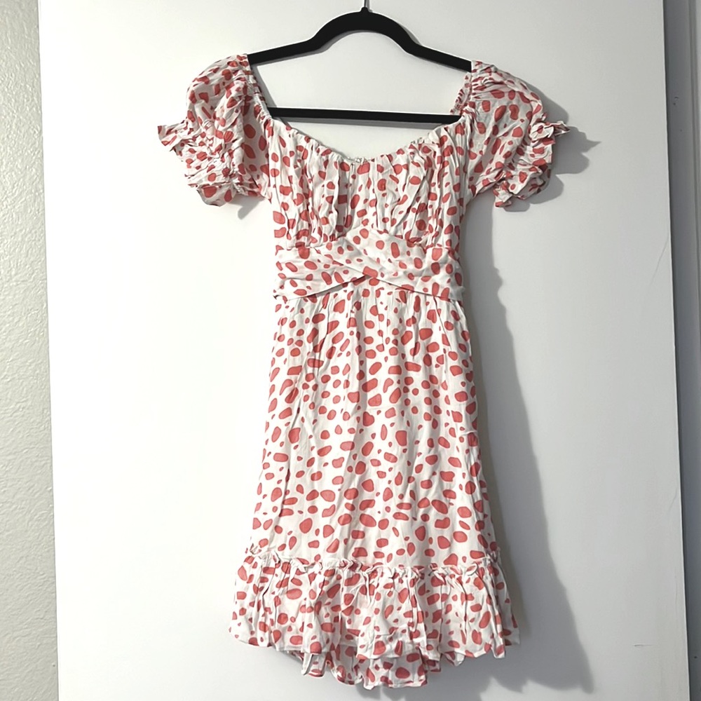 Hello Molly pink polka dot dress